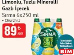 SIRMA LİMONLU TUZLU MİNERALLİ GAZLI İÇEÇEK 6X250 ML fiyat ve kampanya bilgisi